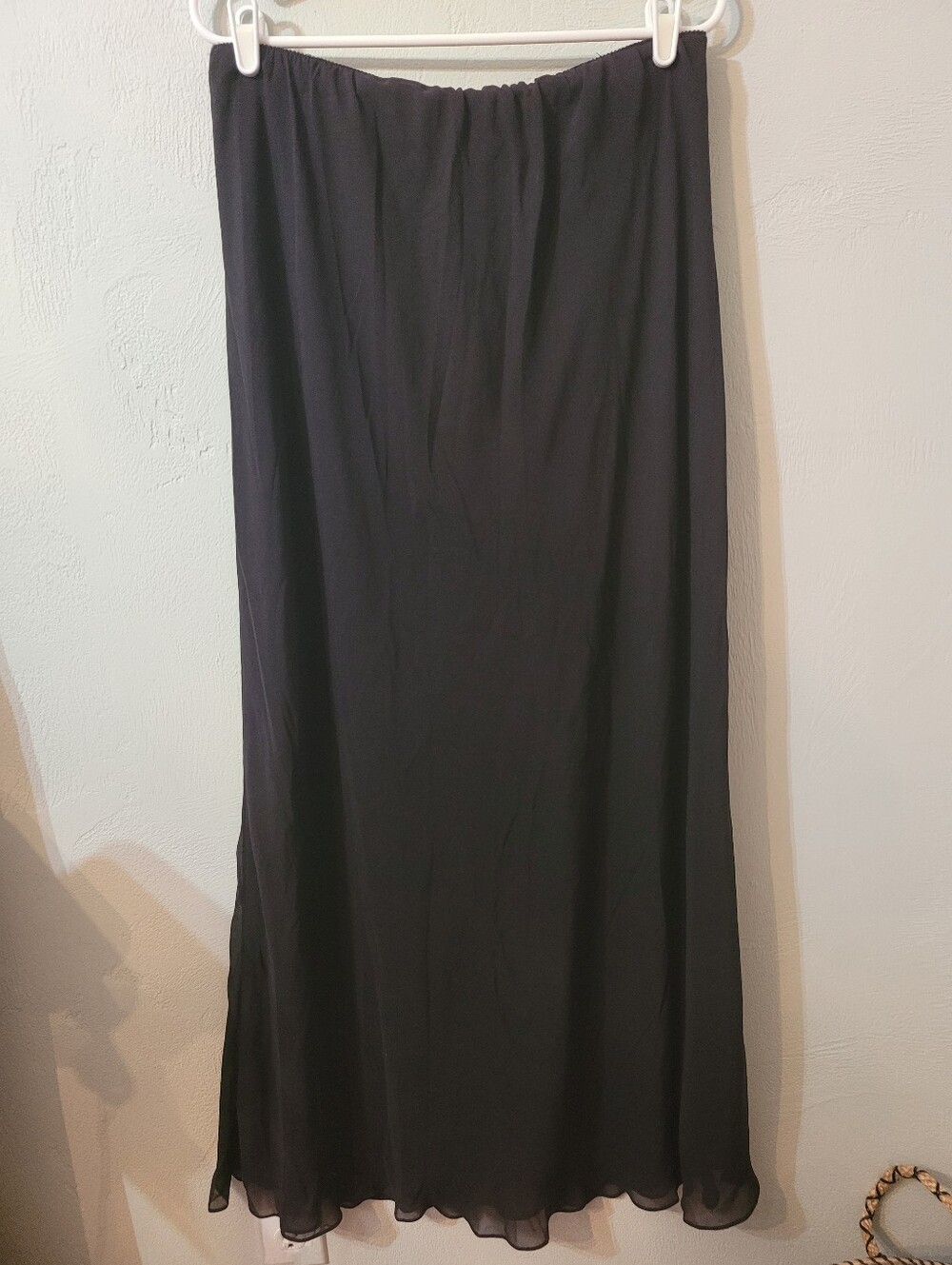 Alex Evening Vintage Long Plus Size Flowy Maxi Black Skirt Size 1X! Like New!
